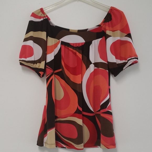 🎉HP🎉 Vintage retro square-neck blouse - Picture 2 of 12